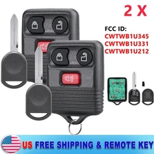 2X Keyless Entry Remote Control Key Fob Transmitter Alarm For Ford F150 F250 350