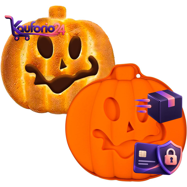 Silikonform KüRbis 8'' Backform FüR Halloween Kuchenform BackzubehöR-image