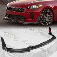 For 2018-2023 Kia Stinger GT-Line Carbon Look Front Bumper Lip Spoiler Splitter