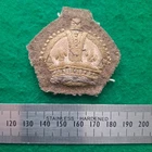WW1 British & South African Army Large Rank Crown Padded Badge Original