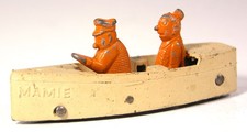 1932 TOOTSIETOY NEWSPAPER FUNNIES SERIES UNCLE WILLIE AND MAMIE SPEED BOAT TOY