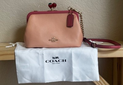 NWT Coach Nora Strawberry Kisslock Crossbody C8288 & Dust Bag | eBay