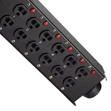 19Pin Socapex To 12x Edison Power Distro Box for Stage DJ Lighting Distribution