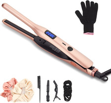 3/10 Inch Pencil Flat Iron, Small Flat Irons for Short Hair, Beard and Pixie Cut