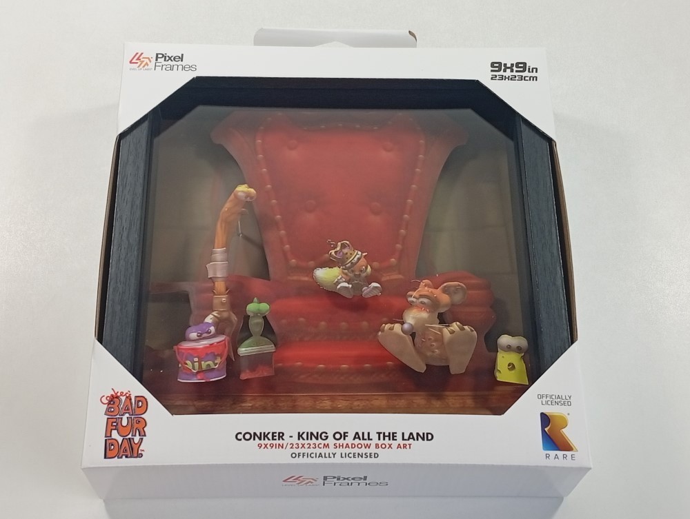 PIXEL FRAMES CONKER KING OF ALL THE LAND NEW (OFFICIAL RARE)
