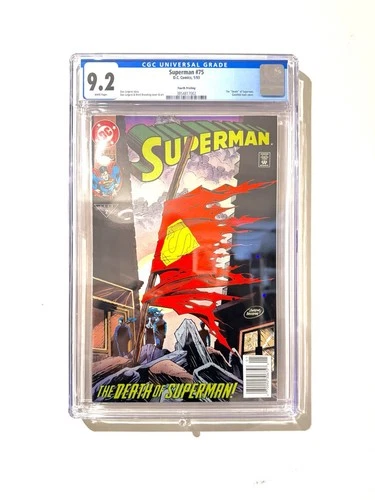Superman #75 (DC Comics January 1993) CGC GRADE 9.2 DEATH OF SUPERMAN