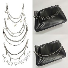 Fashion Metal Chain Bag Strap Decorative Handle Replacement for Purses