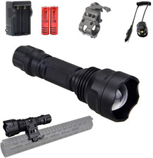 940Nm IR LED Flashlight Infrared Light for Night Vision Scope, Adjustable Foc...