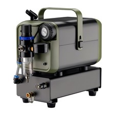 Wiltec Airbrush Kompressor HS-679F 1/6PS Luftkompressor 28l/min Pistole Design