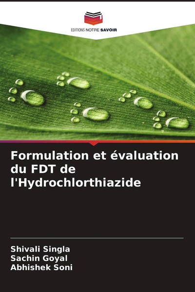 Formulation Et éValuation Du FDT De L'hydrochlorthiazide Shivali Singla (U. A.)-image