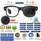 AI smart glasses with earphone and camera and Image and video translate