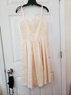 Talbots IRISH LINEN Dress Petites 2 Sleeveless Deep Coral A Line Fully  Lined | eBay