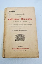 Romania Anthology de La Literature Romanian Of Origins To 20th Siècle