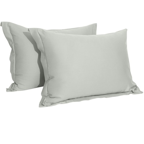 Juego de 2 almohadas falsas 100 % algodón de alta calidad suaves cómodas 10 colores disponibles - Imagen 21 de 38