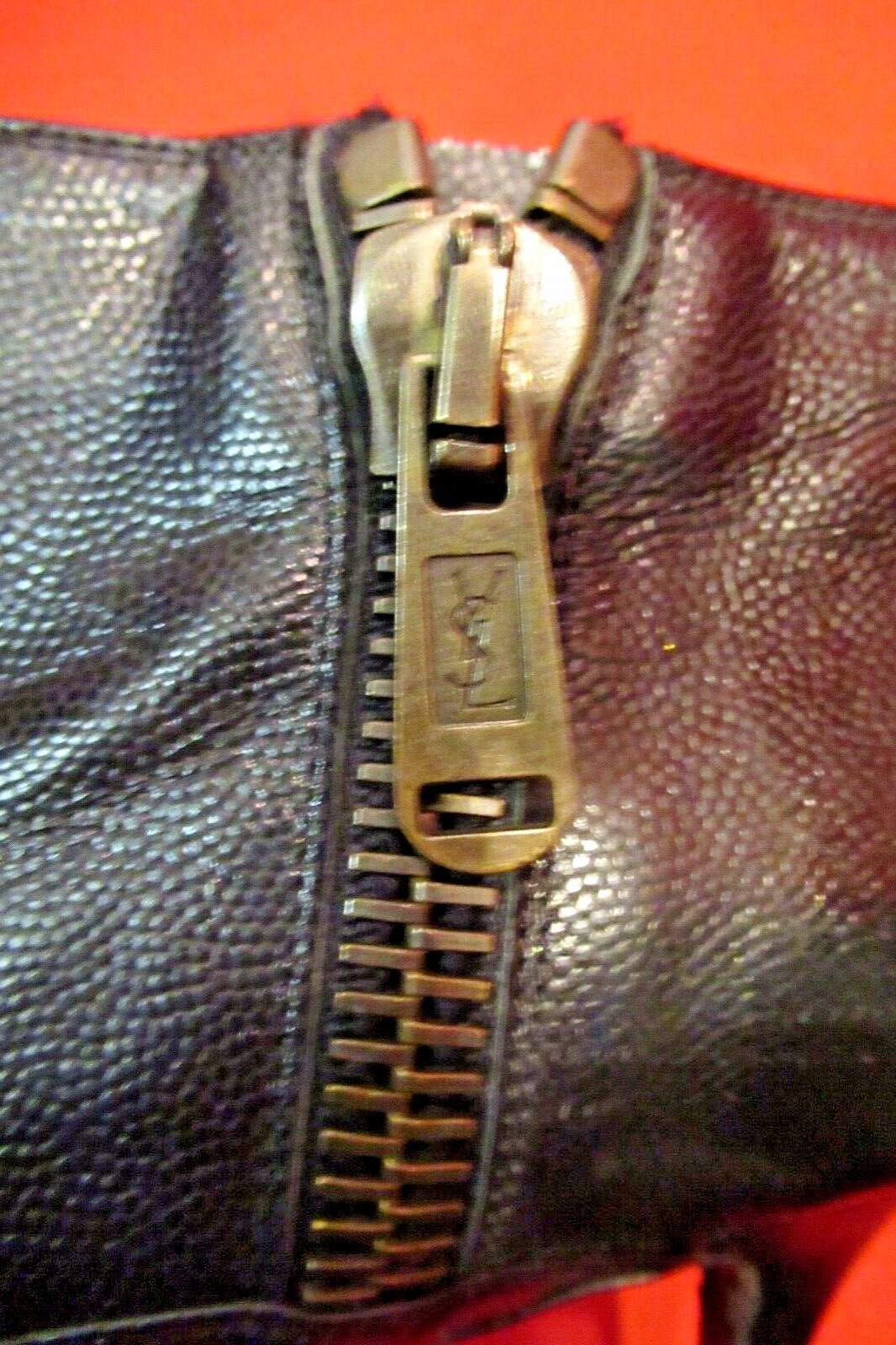 Stivali TRIBUTO YVES SAINT LAURENT in pelle caviale nera YVES SAINT LAURENT tacchi a stiletto scarpe 8 5