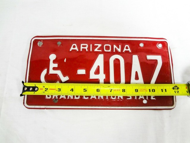 ARIZONA AZ HANDICAP LICENSE PLATE EBay
