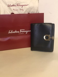 black ferragamo wallet