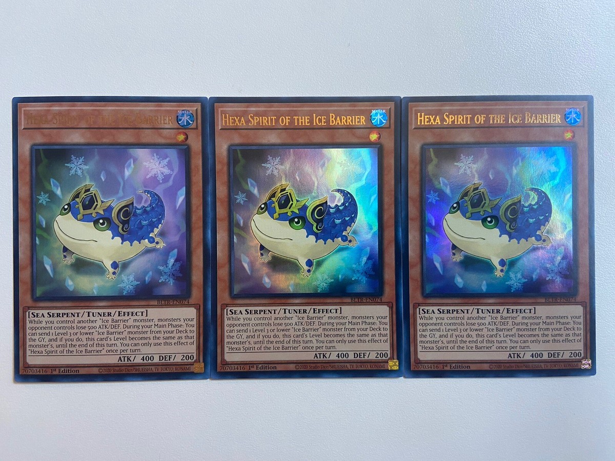 x3 Hexa Spirit of the Ice Barrier - BLTR-EN074 - Ultra Rare - 1st