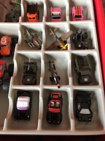 45 Micro Machines + Car Collector Case!Muscle Cars-Monster Trucks- Nice Lot Look