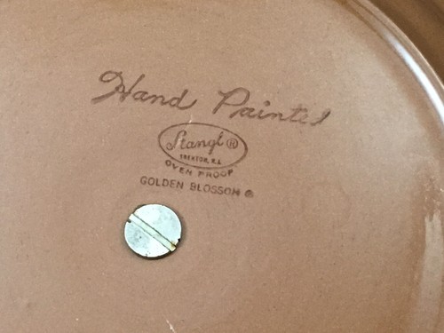 Stangl Golden Blossom Serving Dish Mid Century 10" Vintage Tidbit Plate - Picture 9 of 9
