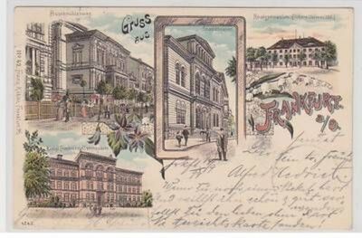 50178 Postcard Lithograph Greeting from Frankfurt an der Oder 1899