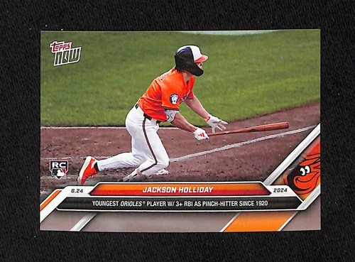2024 Topps Now - Jackson Holliday #585 /3283 (RC) Youngest in MLB History 3 RBI