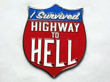 I Survived Highway to Hell - Black Nickel Finish - New Unactivated Geocoin