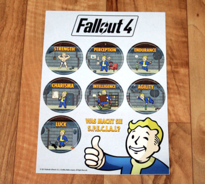 Fallout 4 Promo Special Sticker Set Gamescom 2015 Exclusive Xbox One PS4