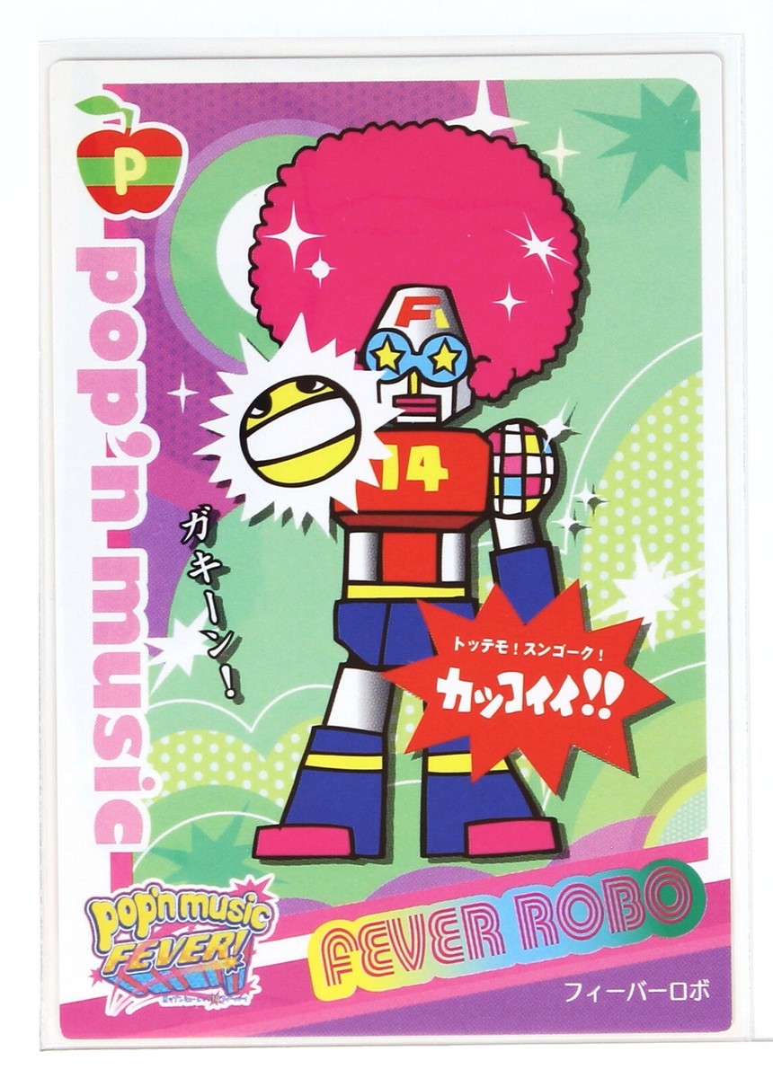 Pop'n Music Card PB19N038 Fever Robo Konami Japan Game Character