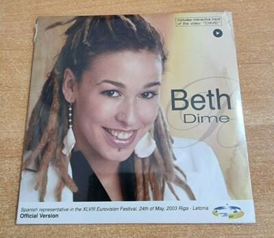 BETH Dime EUROVISION SPAIN 2003 RARE SPANISH CD SINGLE CARD SLEEVE STILL SEALED