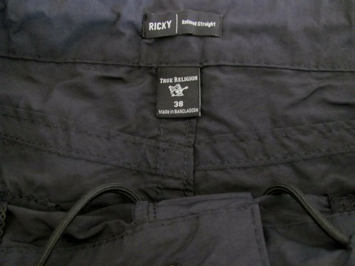 True Religion Ricky Board Shorts Swim Trunks-Black-Size 38 Fit a 40/42- NWT - Picture 6 of 9