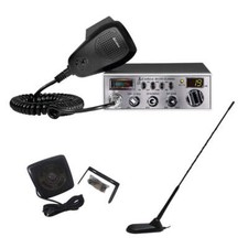 Cobra 25 LTD Classic 40 Channel AM FM CB Radio, Virginia CB Antenna, 3 inch Exte