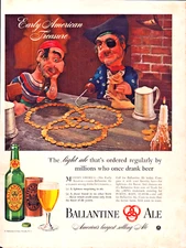 Vintage 1941 Ballentine An Early American Treasure Pirates W/ Coins Advertisment