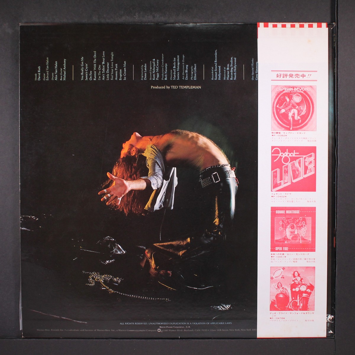 VAN HALEN: van halen WB 12