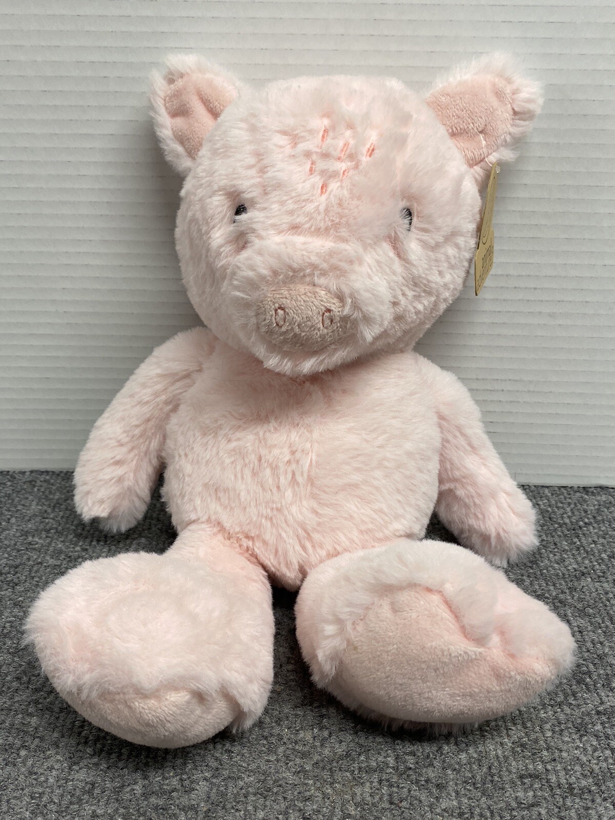 Animal Adventure Pig Plush 12” Pink Super Soft Stuffed Animal Big Feet