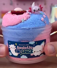 Peachybbies Slime Authentic slime new Axolotls In Space Rare! Fast Shipping!