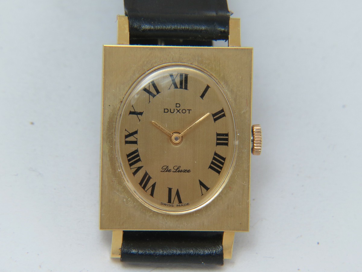 Fine Gold Swiss Gold Uhr Solid Gold 18K 750 Watch Uhr NOS