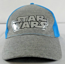 Disney Star Wars Light Blue Grey Kids Baseball Cap Adjustable One Size