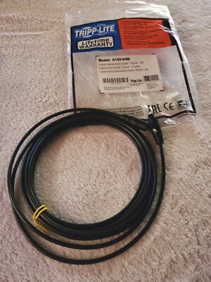 Tripp Lite Câble Audio Optique Toslink 3 M - SPDIF Numérique - Haute Qualité, Connecteurs Polis, Garantie à Vie