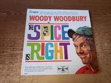 AUTOGRAPHED 1960s EXCELLENT Woody Woodbury &ndash; The Spice Is Right COVER ONLY NO LP