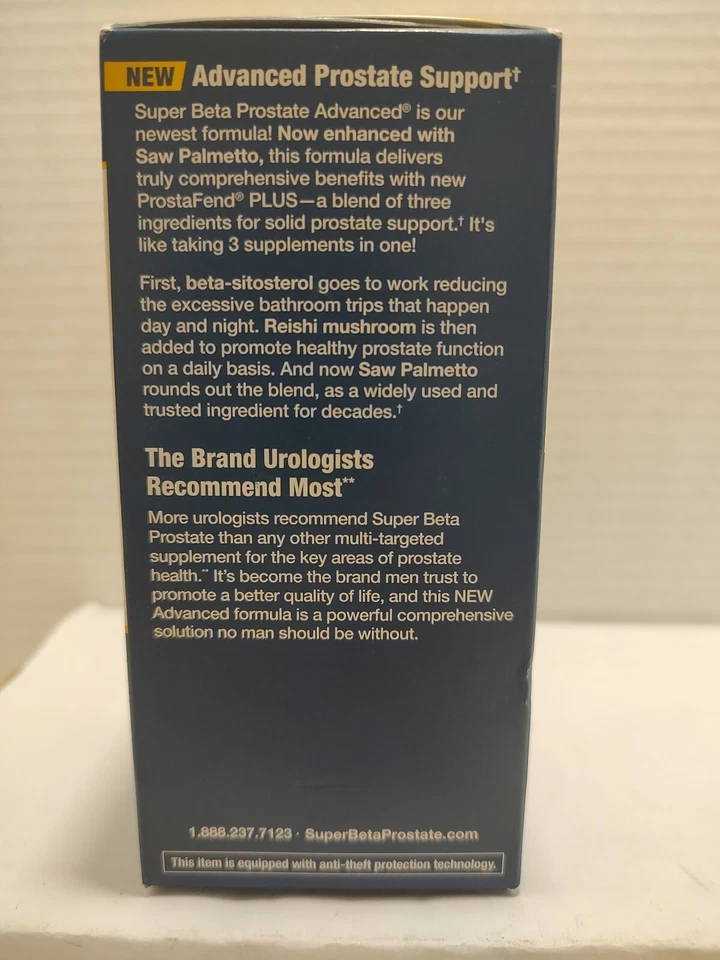 🔥 Super Beta Prostate Advanced 带锯棕榈 - 60 卡普莱斯 - 全新带盒 — 第 4/4 张图片