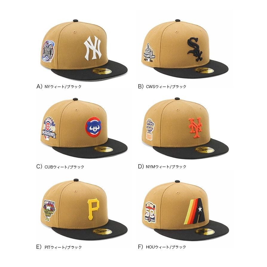 New Era Cap 59FIFTY ONSPOTZ MLB Baseball Cap Beige×Black NEW