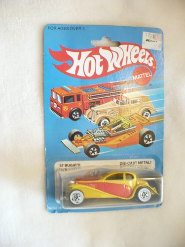 JA- MATTEL HOT WHEELS MIP 37 BUGATTI i (NO 2526) 1982 (MADE IN MALAYSIA) YEL - 第 1/8 張圖片