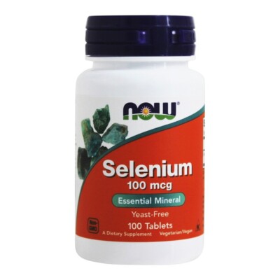 NOW Foods Selenium Yeast Free Vegetarian 100 mcg., 100 Tablets