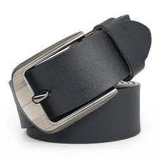 Extra Long Casual Mens Belt Belts for Jeans Very Soft Real Leather Belt 3 Colors