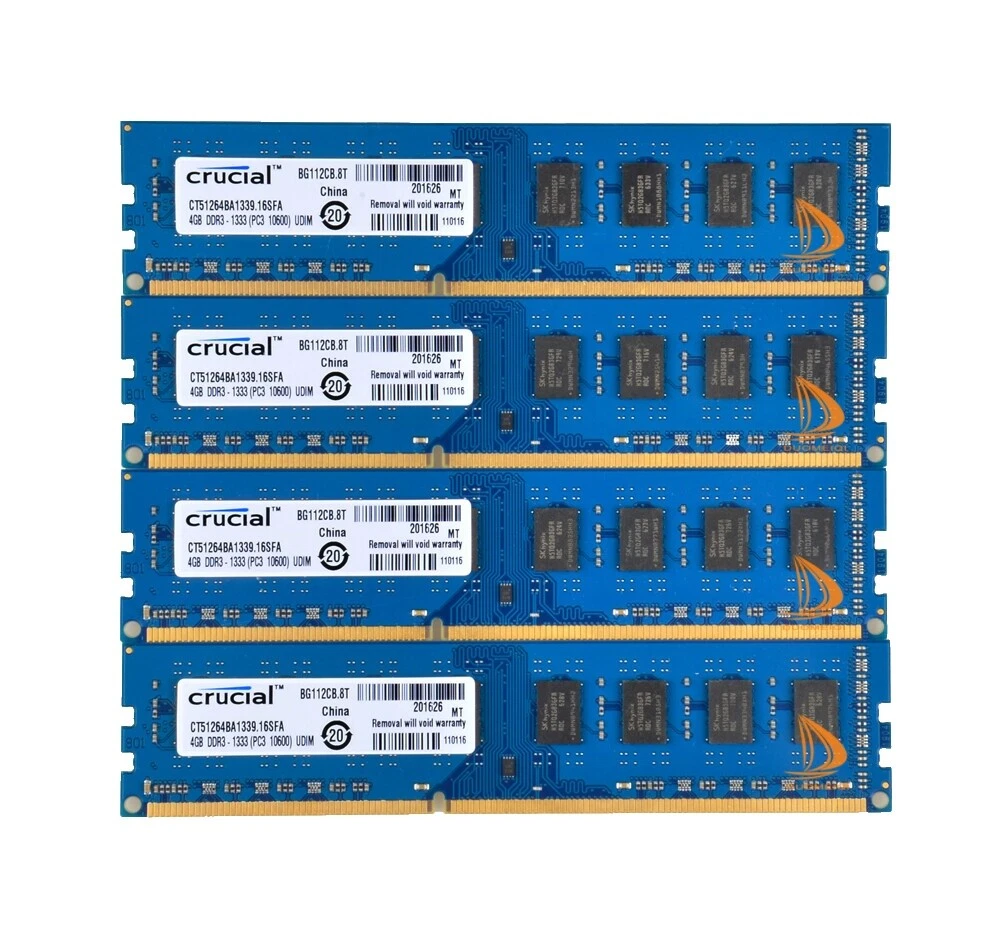 DIMM DDR3 SDRAM 4 GB Total Capacity Memory (RAM)
