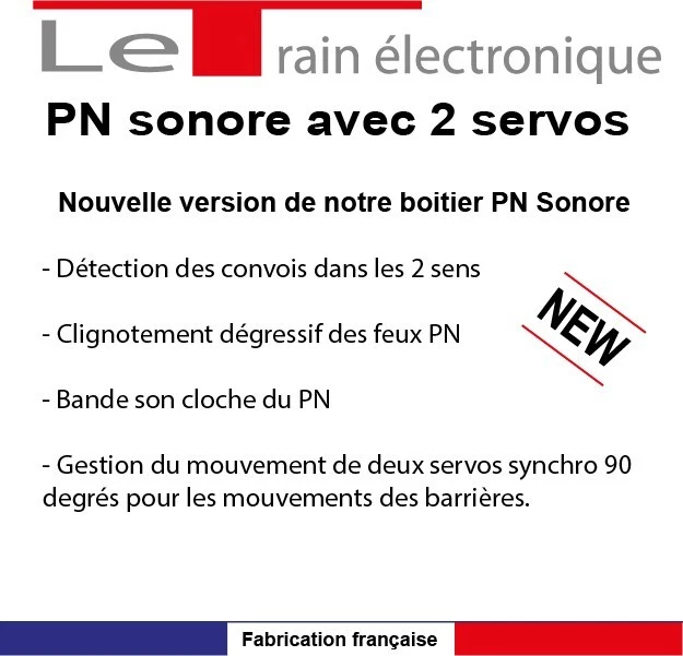 Passage à niveau automatique sonore avec servos HO, N - Photo 2/4