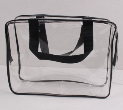 Large Clear 30cm Toiletry Cosmetic Transparent PVC Bag Travel Makeup Bag  Pouch