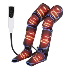 Foot and Leg Massager for Circulation and Relaxation, Compression, Heater cf