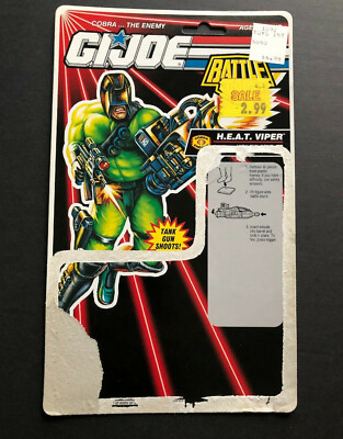 GI Joe Battle Corps H.E.A.T Viper uncut filecard battle corps HEAT packaging